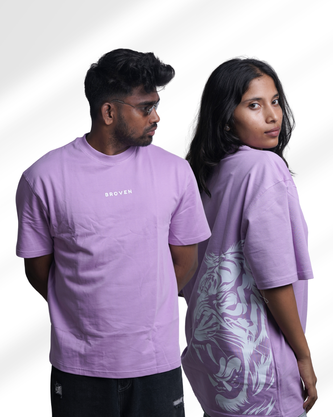 Savage Roar – Lavender Oversized T-Shirt
