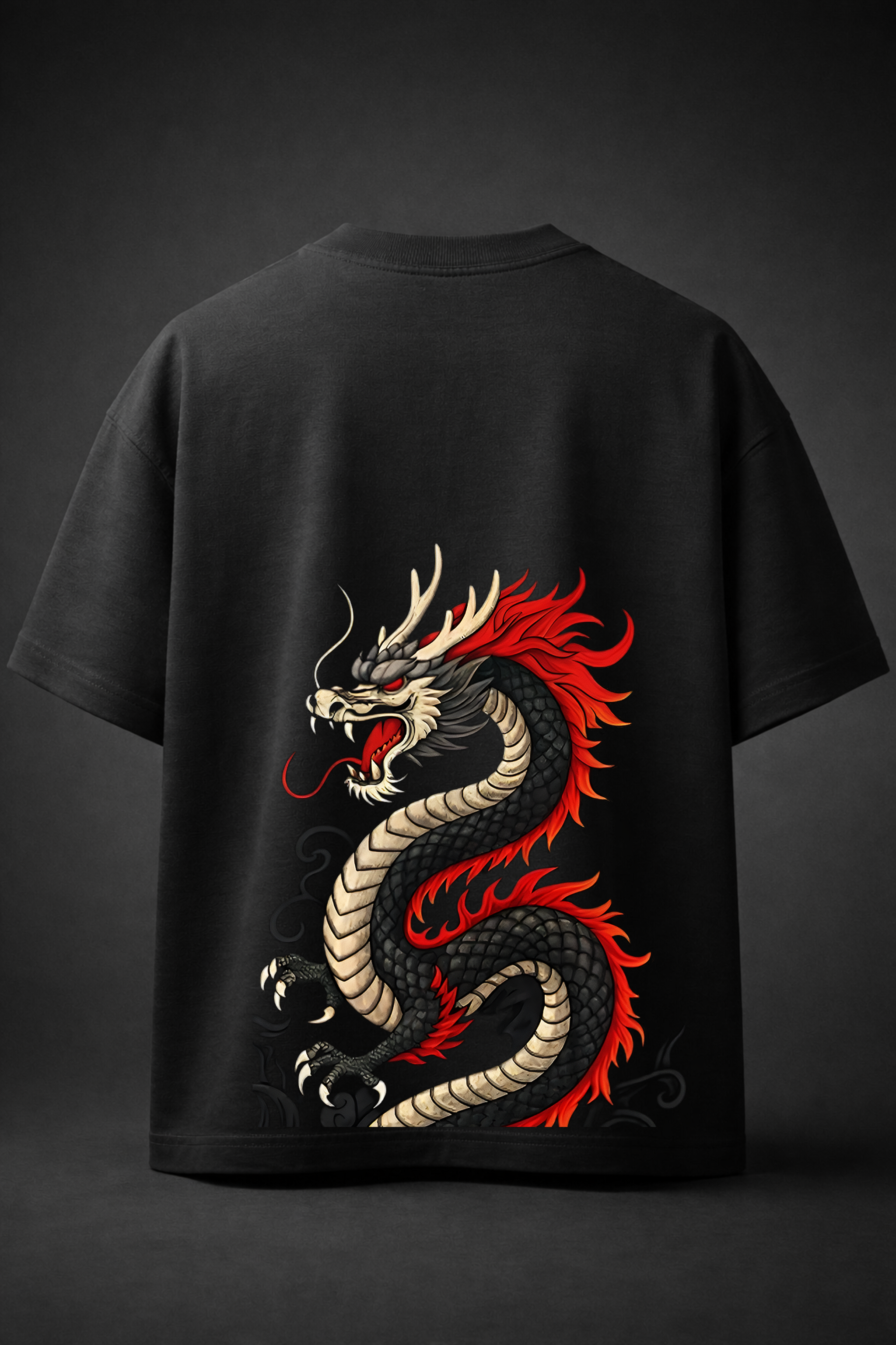Dragon Wrath – Black Oversized T-Shirt