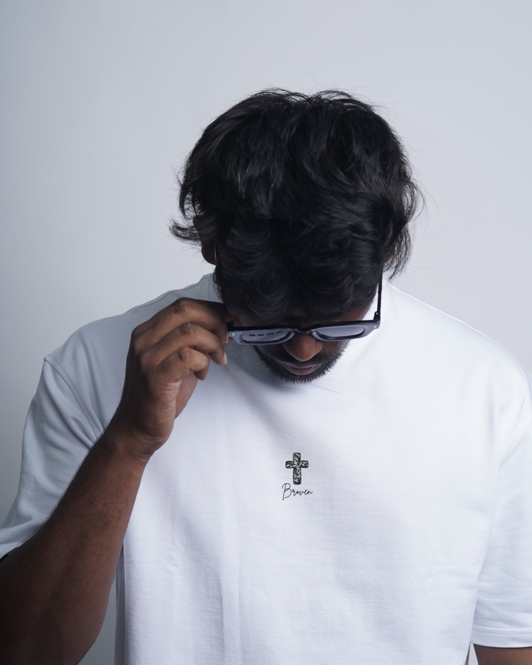 Broven Cross Minimal Tee (White)