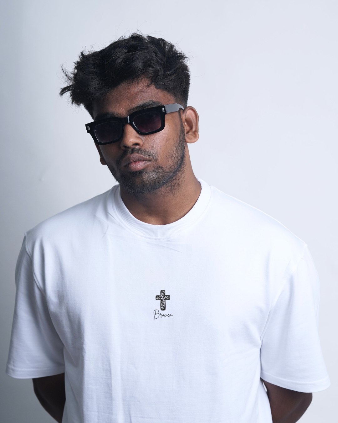 Broven Cross Minimal Tee (White)