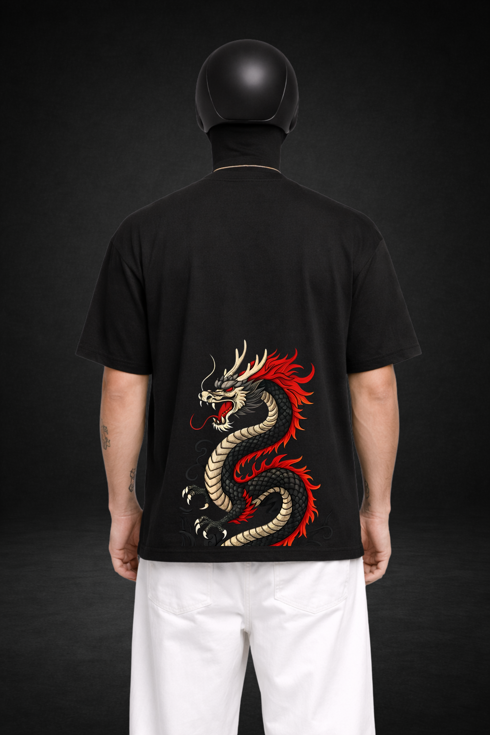 Dragon Wrath – Black Oversized T-Shirt