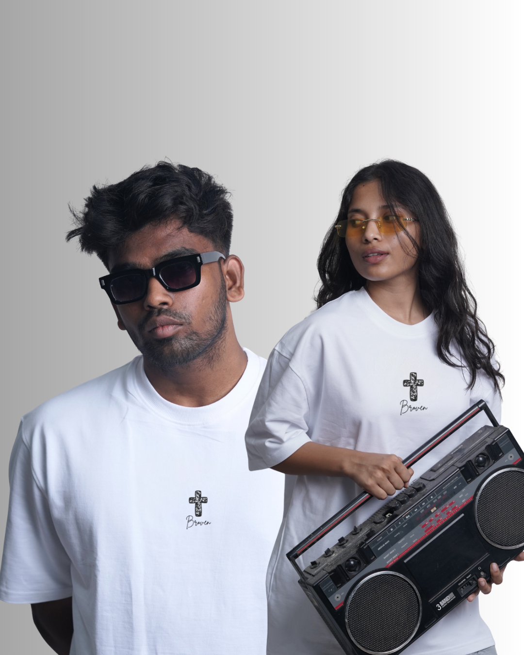 Broven Cross Minimal Tee (White)