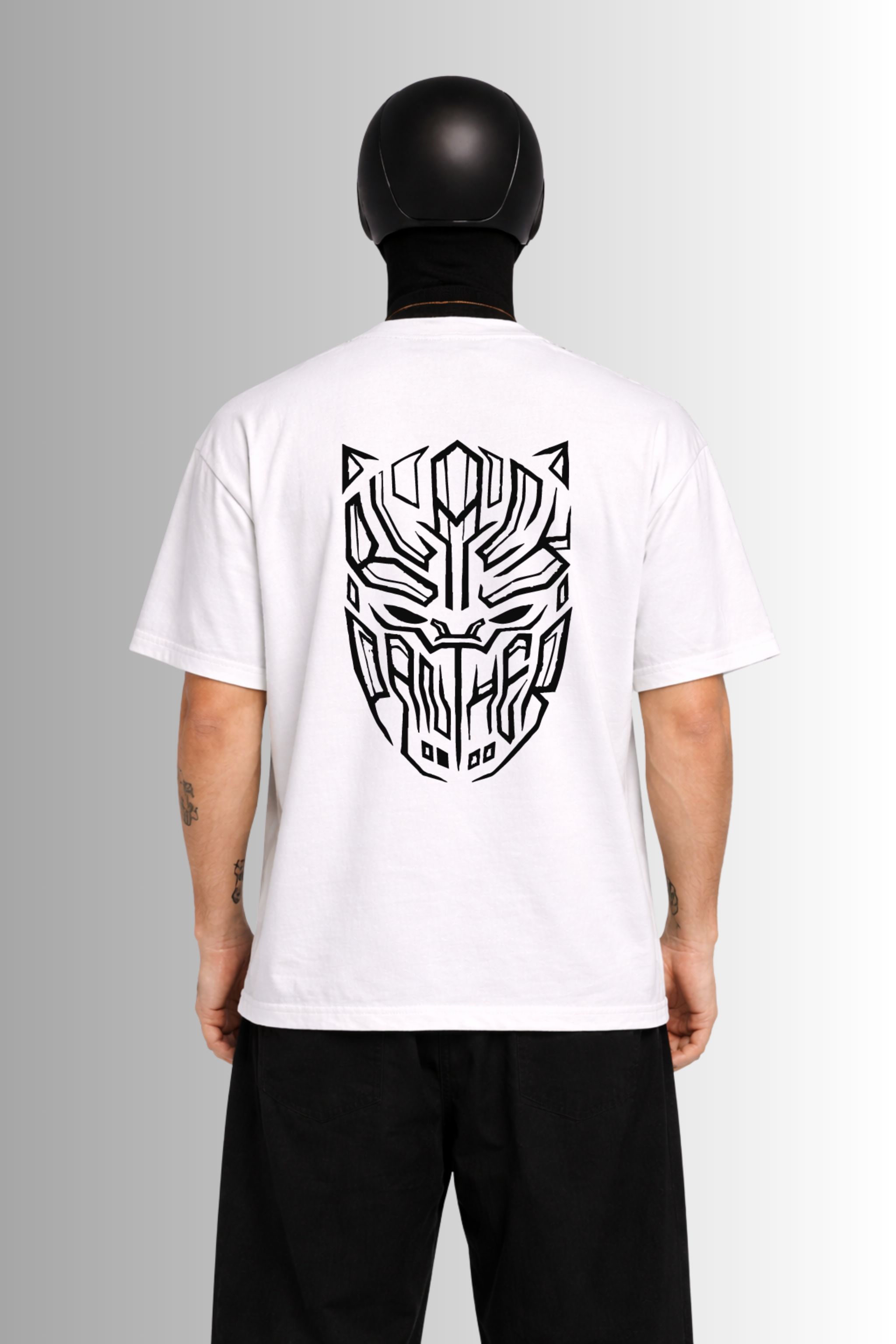 Wakanda Vibe – White Oversized T-Shirt