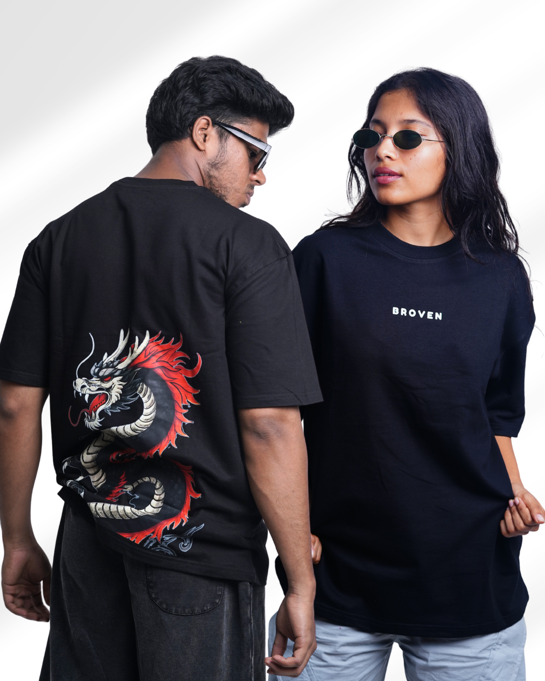 Dragon Wrath – Black Oversized T-Shirt