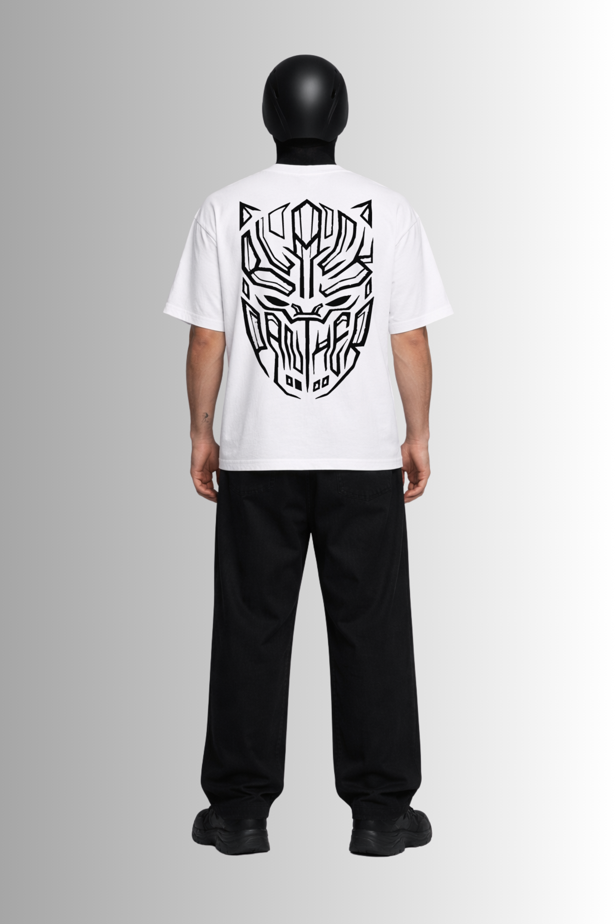 Wakanda Vibe – White Oversized T-Shirt