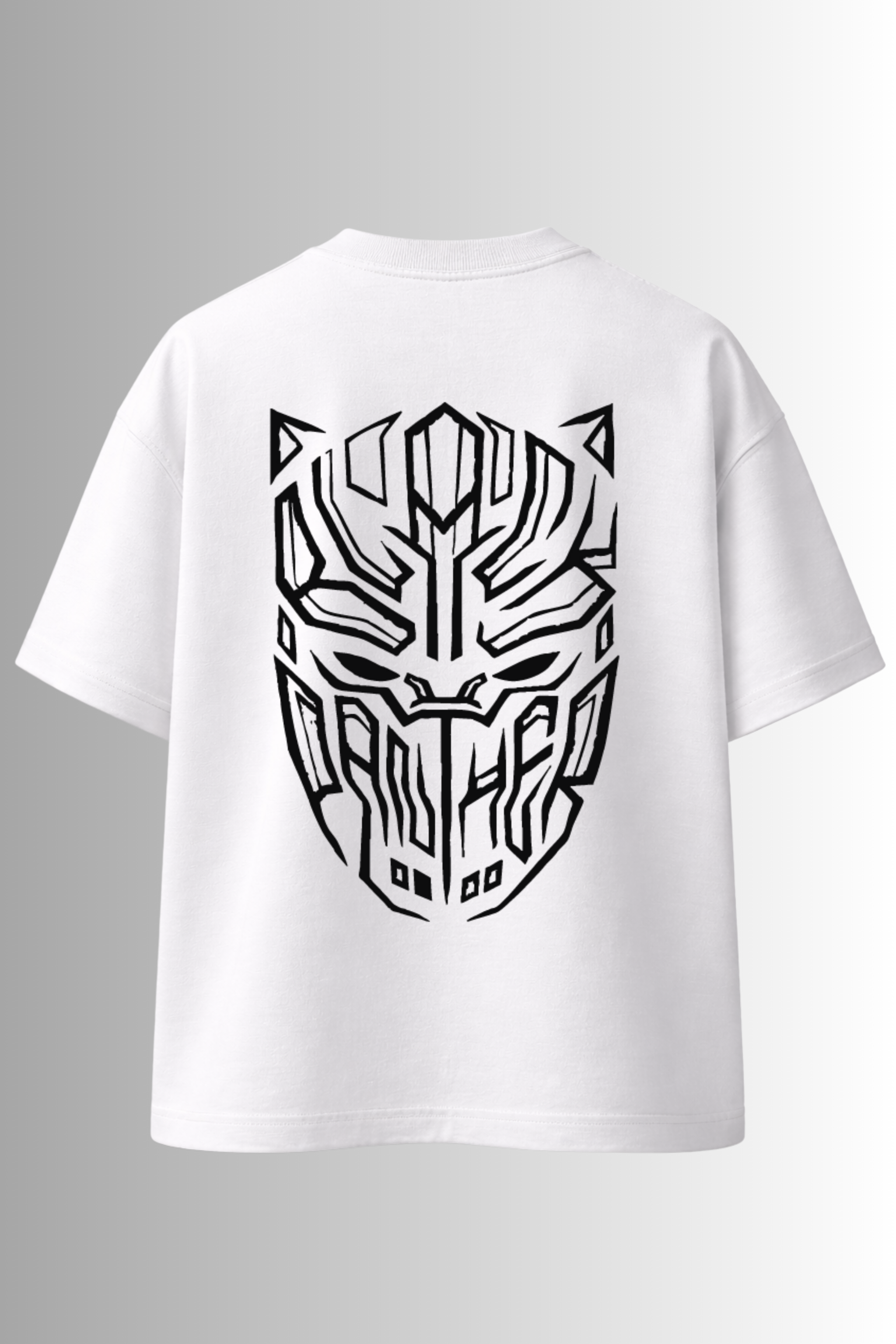 Wakanda Vibe – White Oversized T-Shirt
