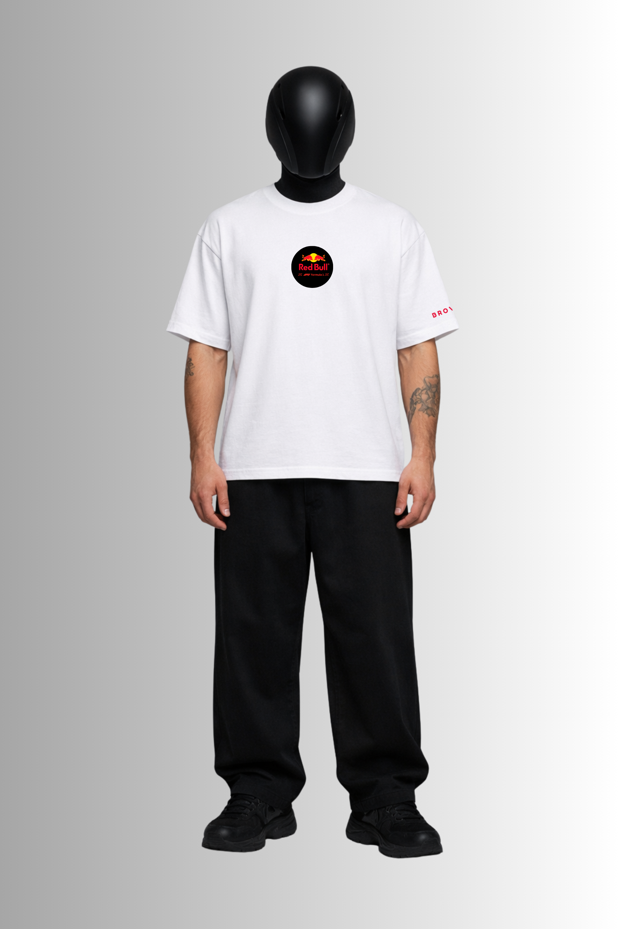 Racing Bull – White Oversized T-Shirt