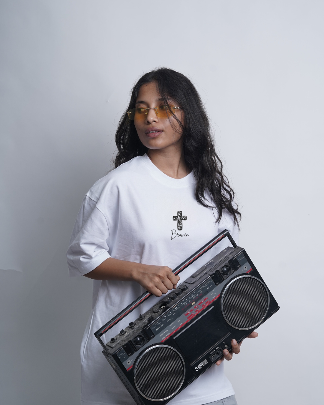 Broven Cross Minimal Tee (White)