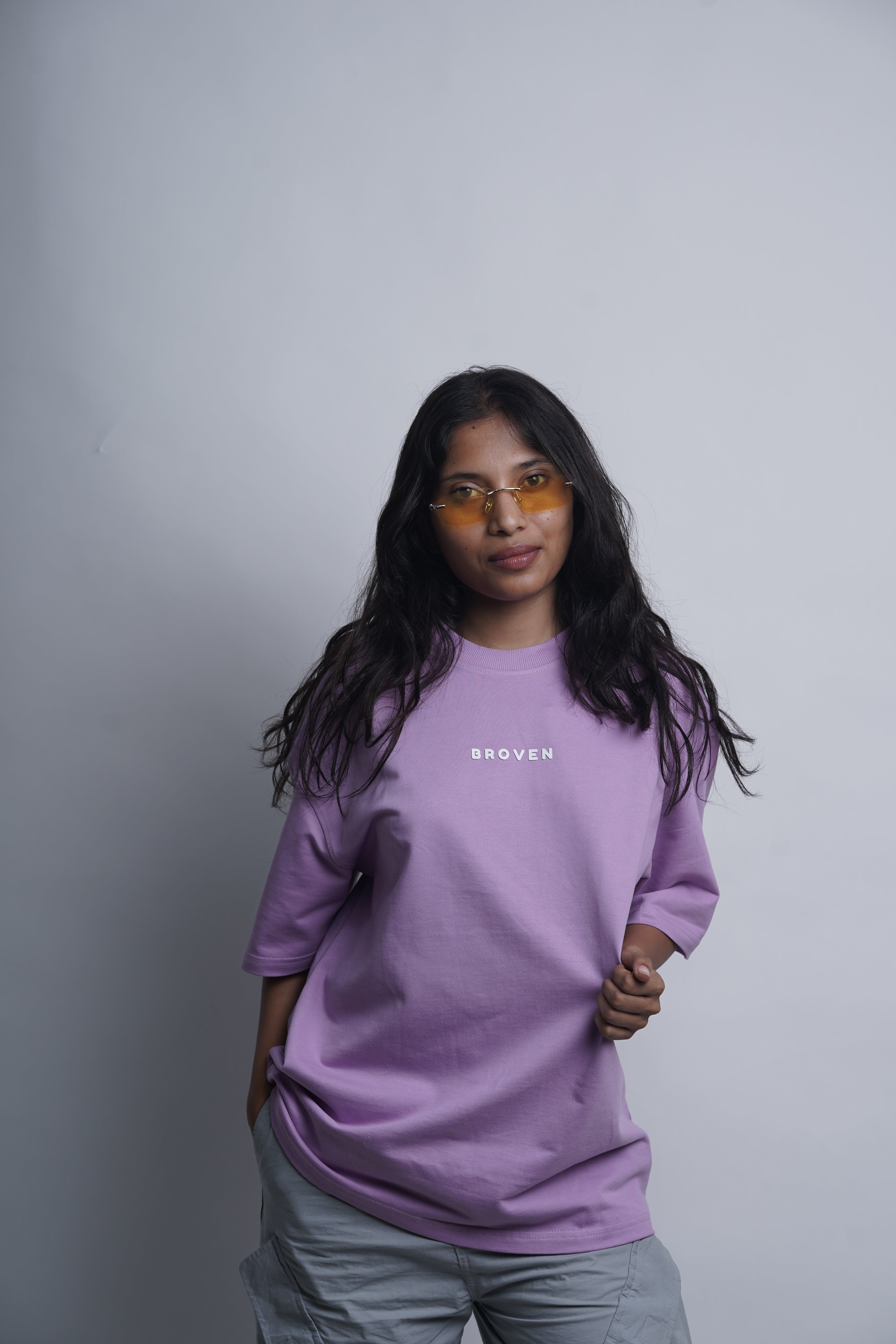 Savage Roar – Lavender Oversized T-Shirt
