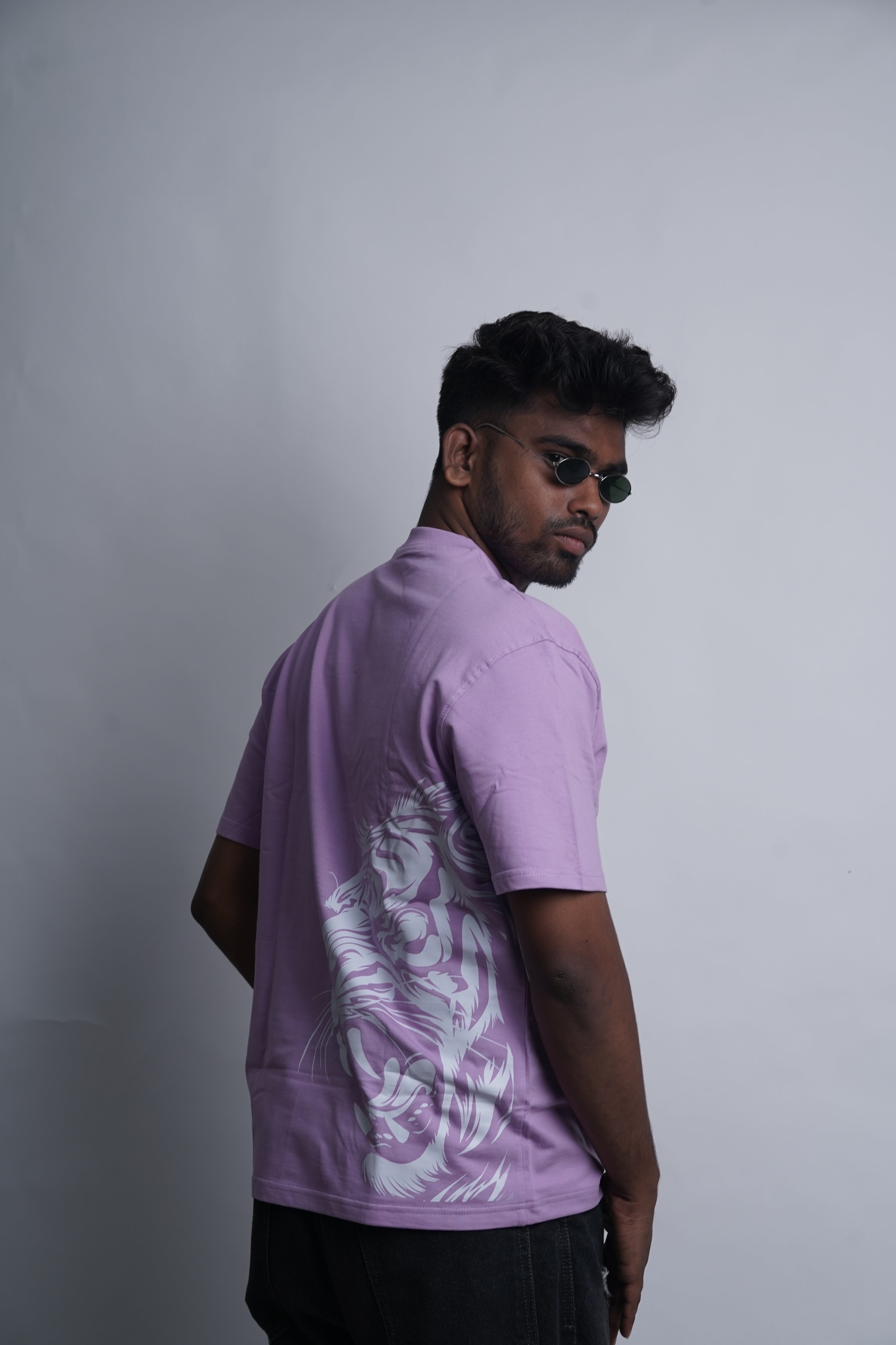 Savage Roar – Lavender Oversized T-Shirt