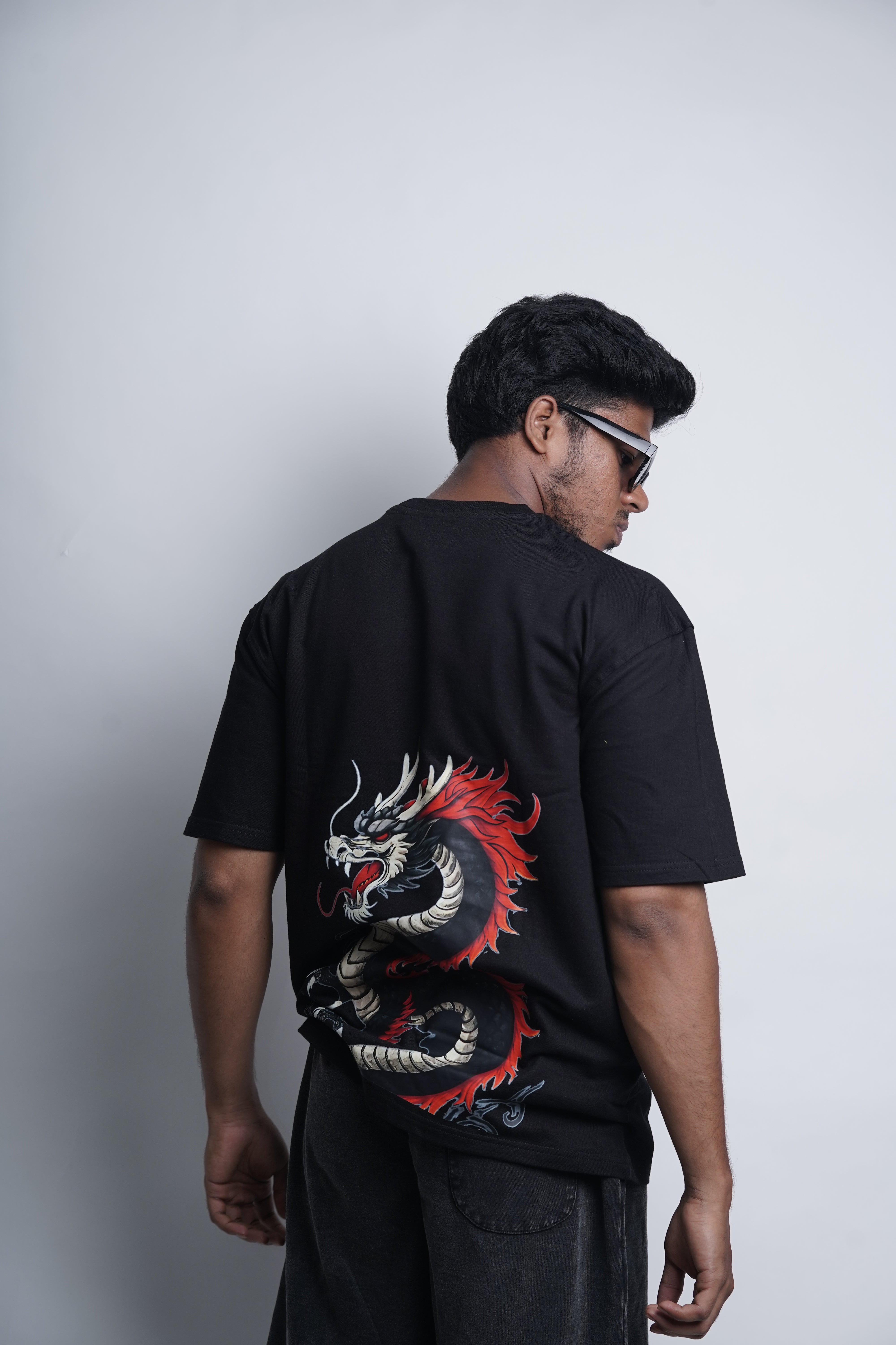 Dragon Wrath – Black Oversized T-Shirt