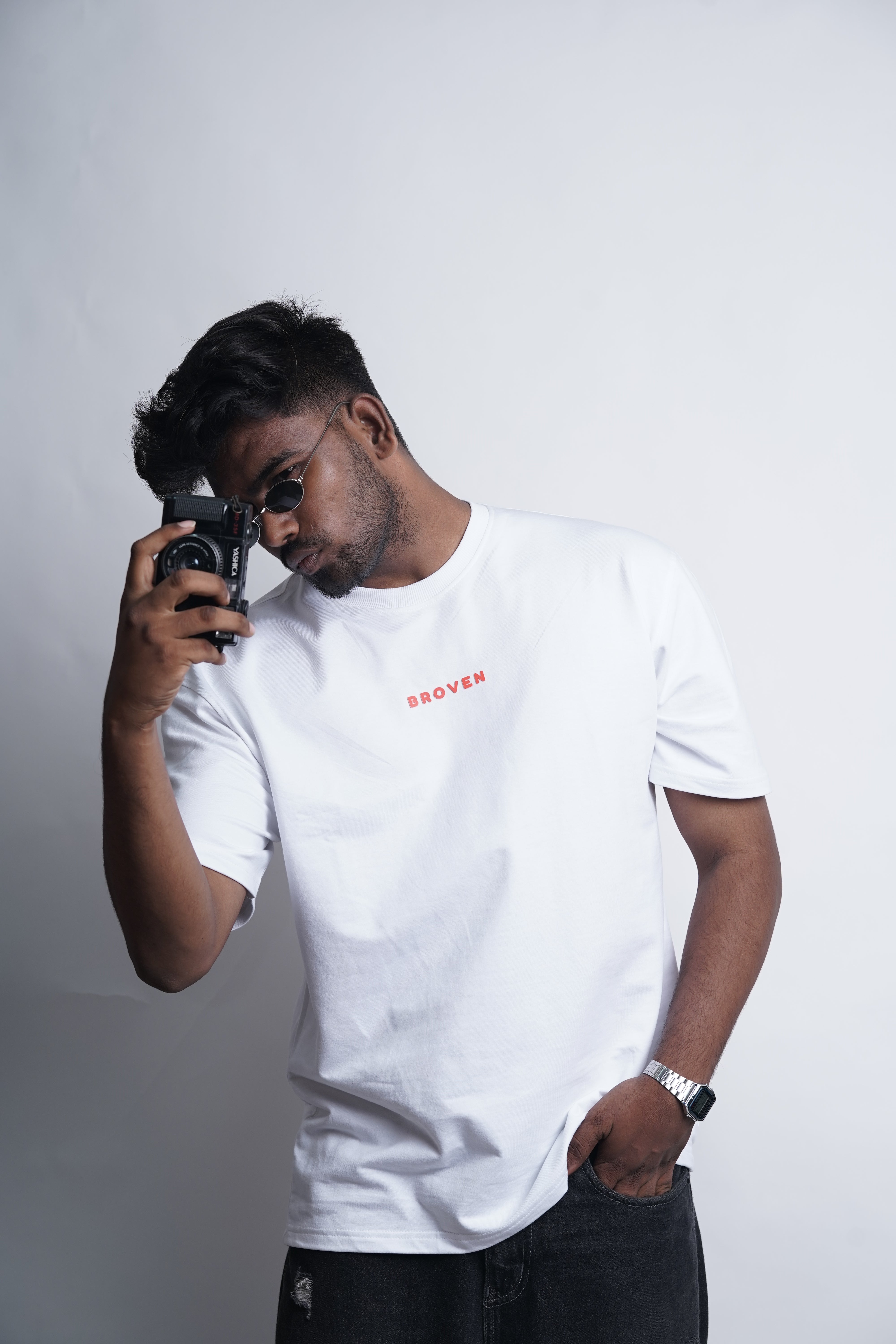 Sakura Soul – White Oversized T-Shirt