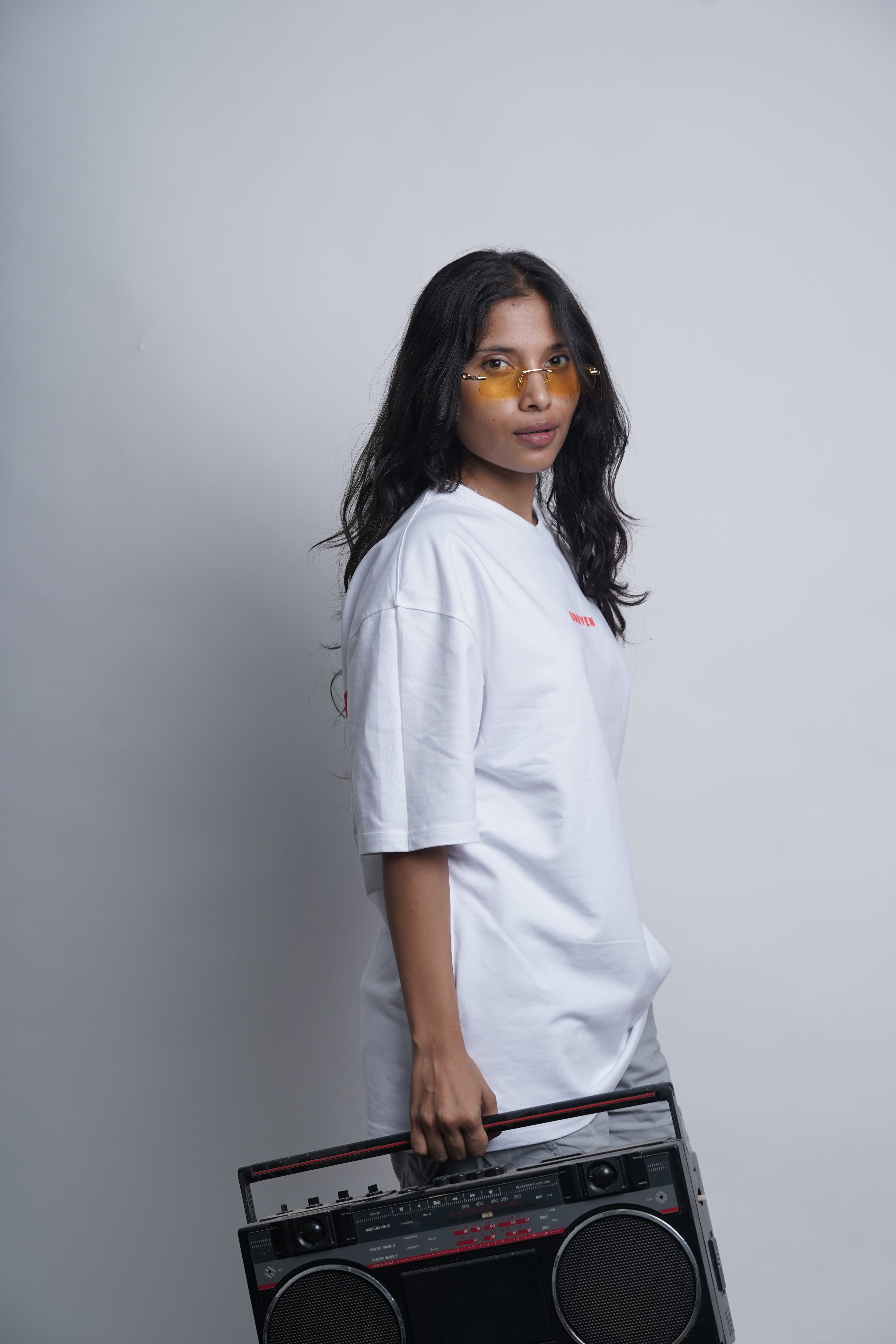 Sakura Soul – White Oversized T-Shirt