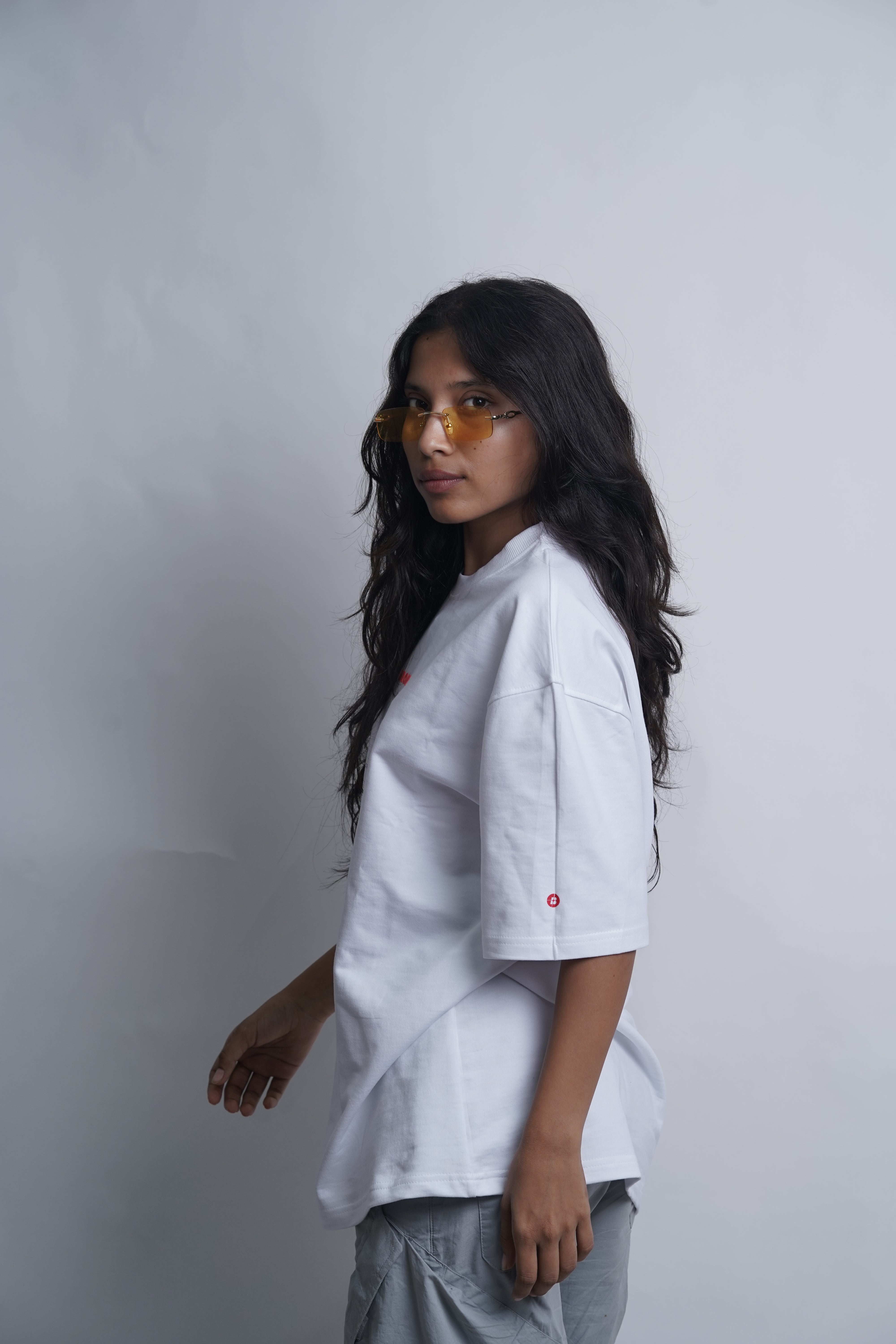 Sakura Soul – White Oversized T-Shirt