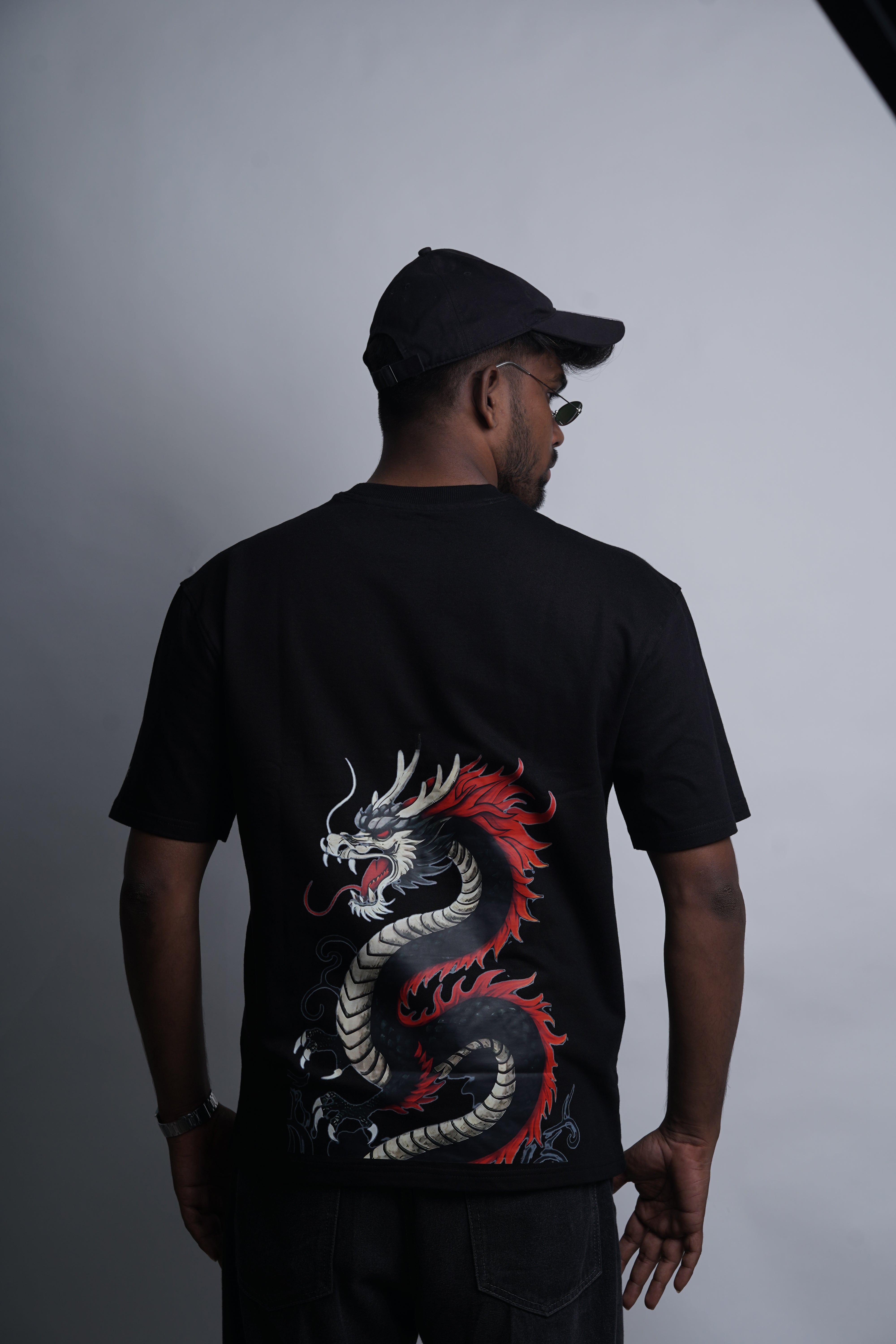 Dragon Wrath – Black Oversized T-Shirt