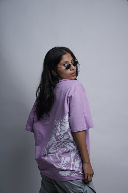 Savage Roar – Lavender Oversized T-Shirt